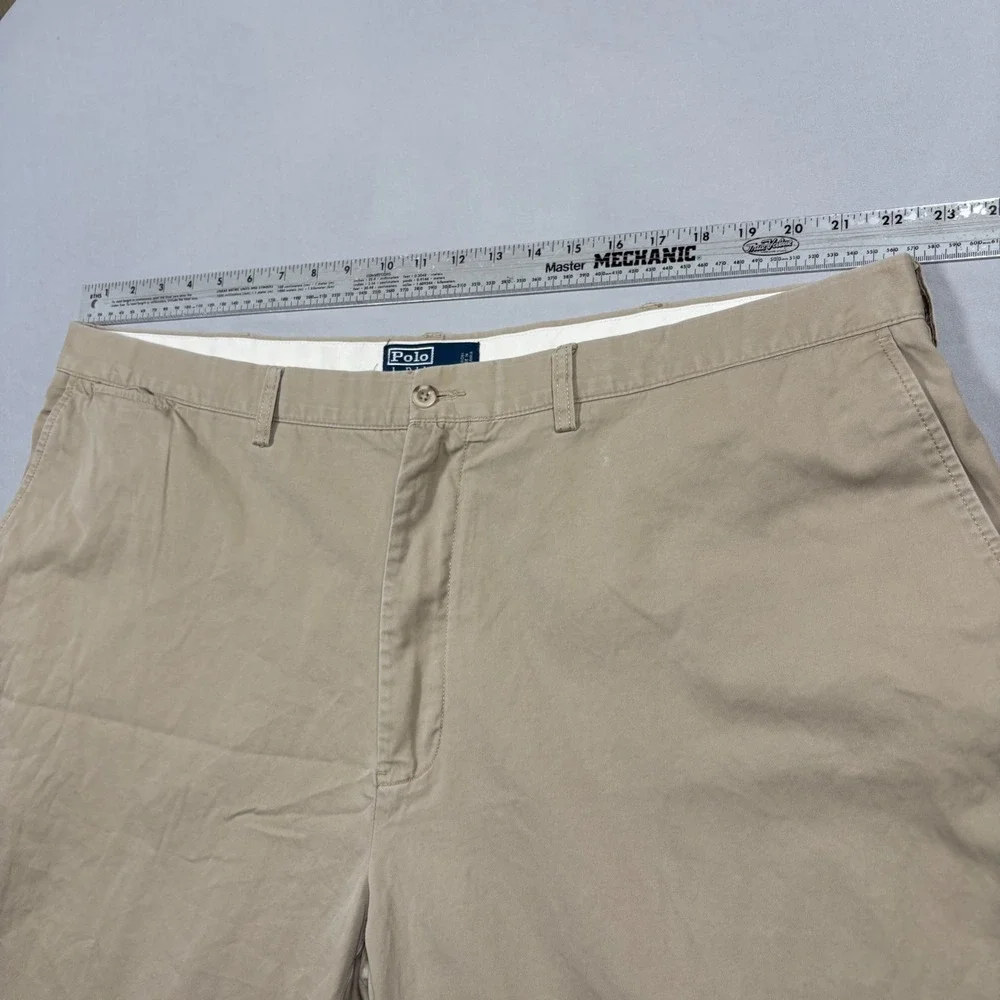 Polo Ralph Lauren Prospect Pant Mens 46x32 Tan Khaki Cotton Chino Big & Tall